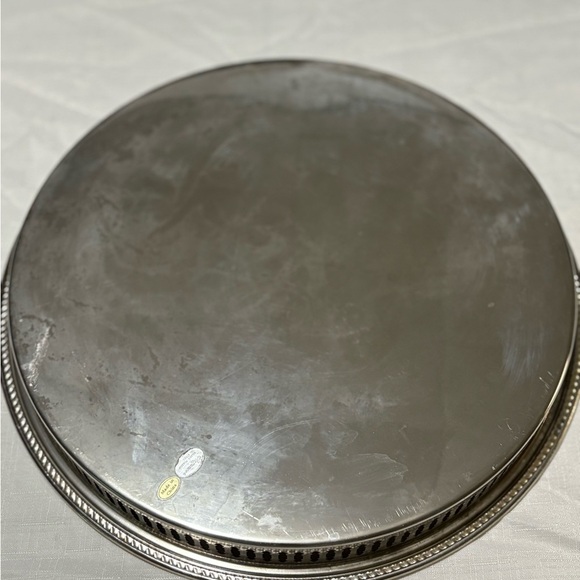 Vintage Elegant Silver Decorative Tray - Picture 5 of 7